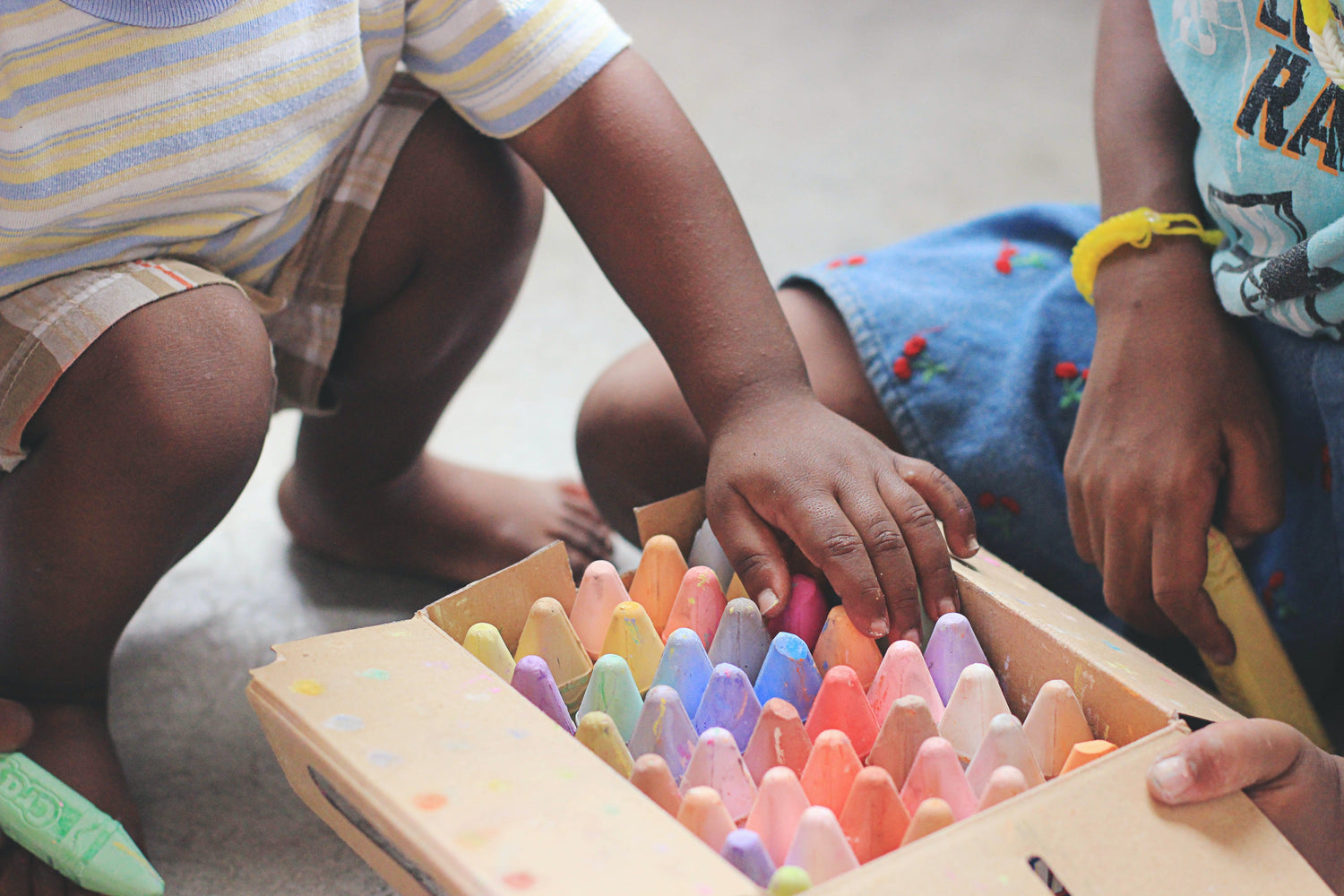 Author reading to a toddler